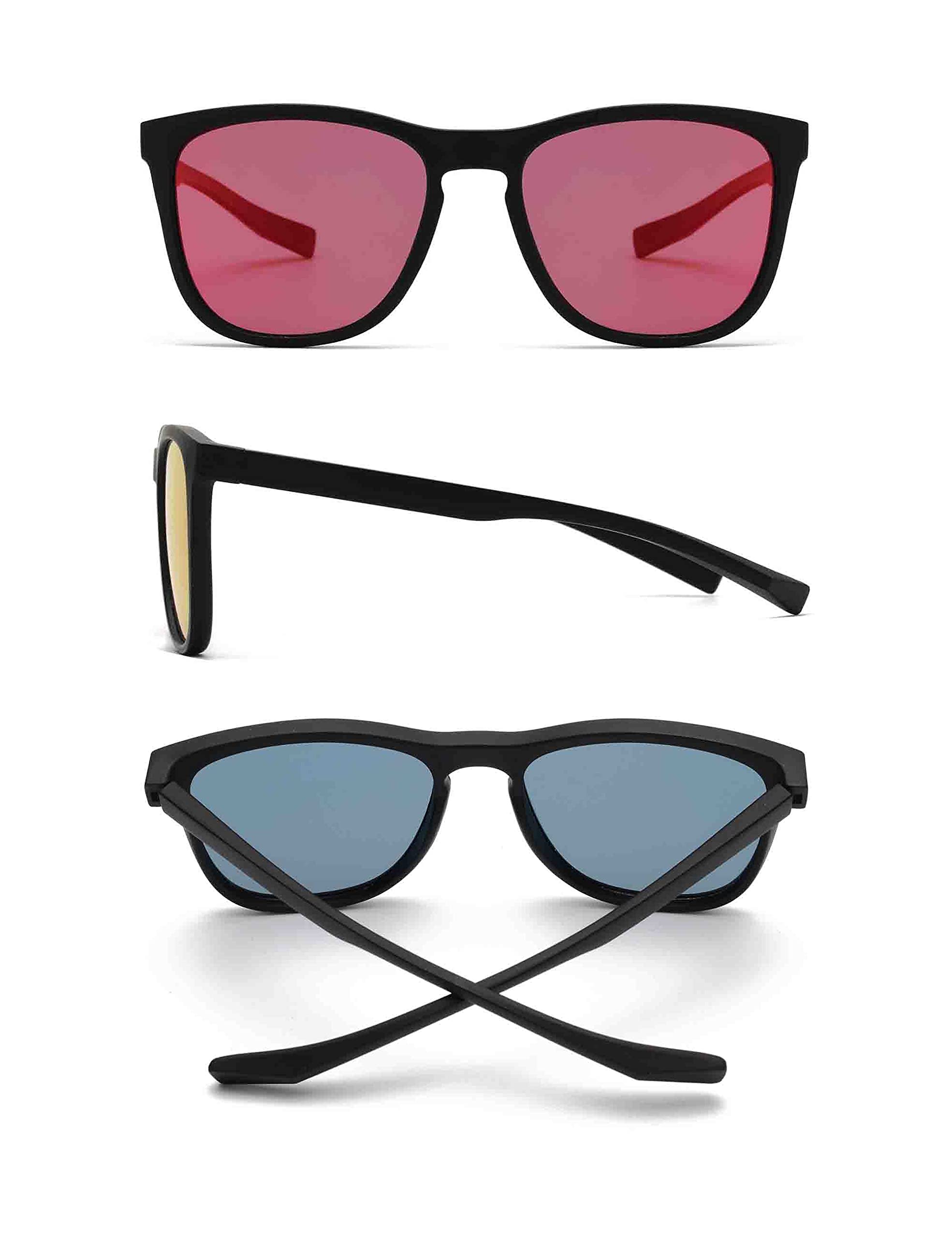 Glindar Occhiali da Sole Polarizzati Quadrati Retro Unisex