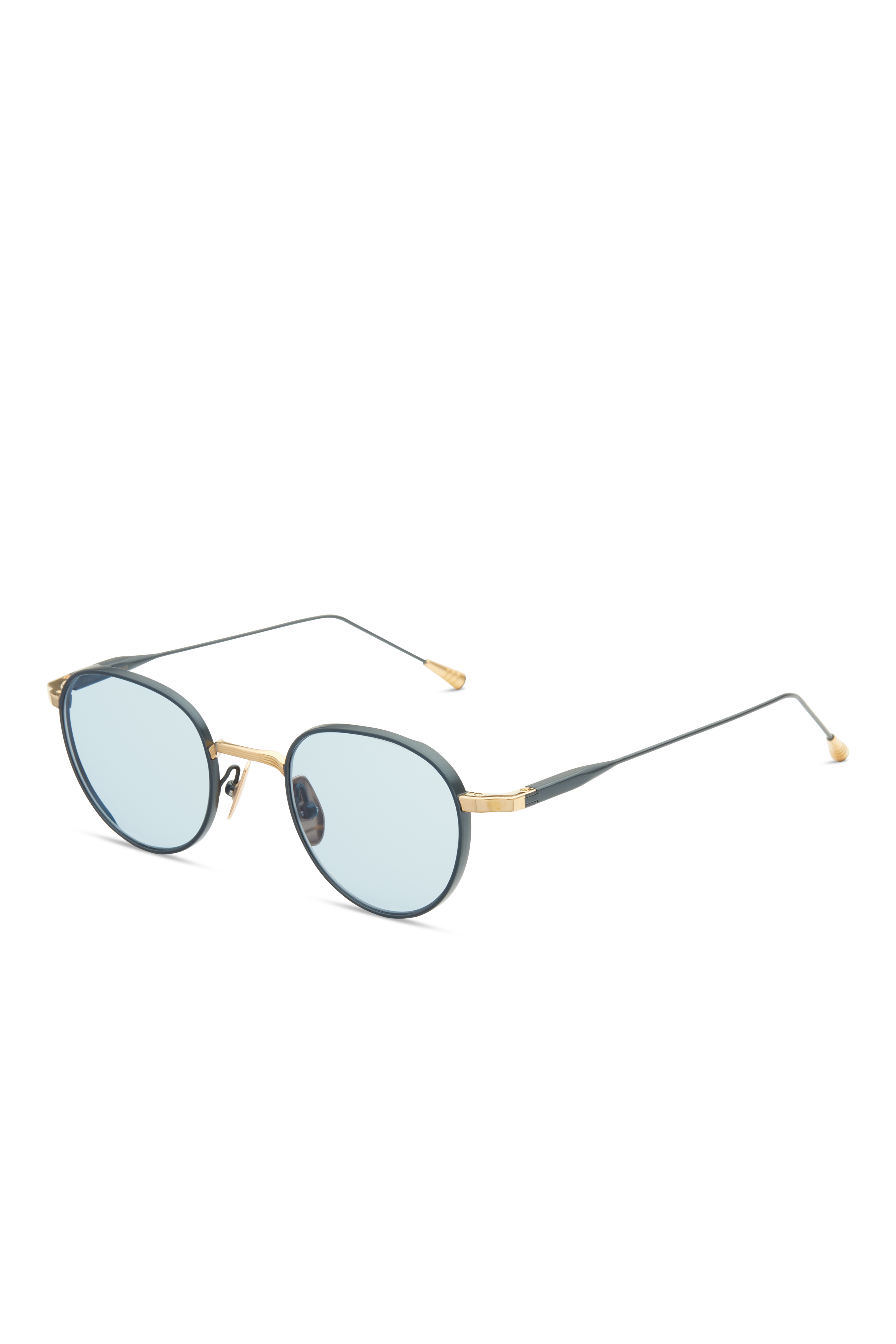 Lunetterie Générale Café Racer occhiali da sole nero grigio tondi