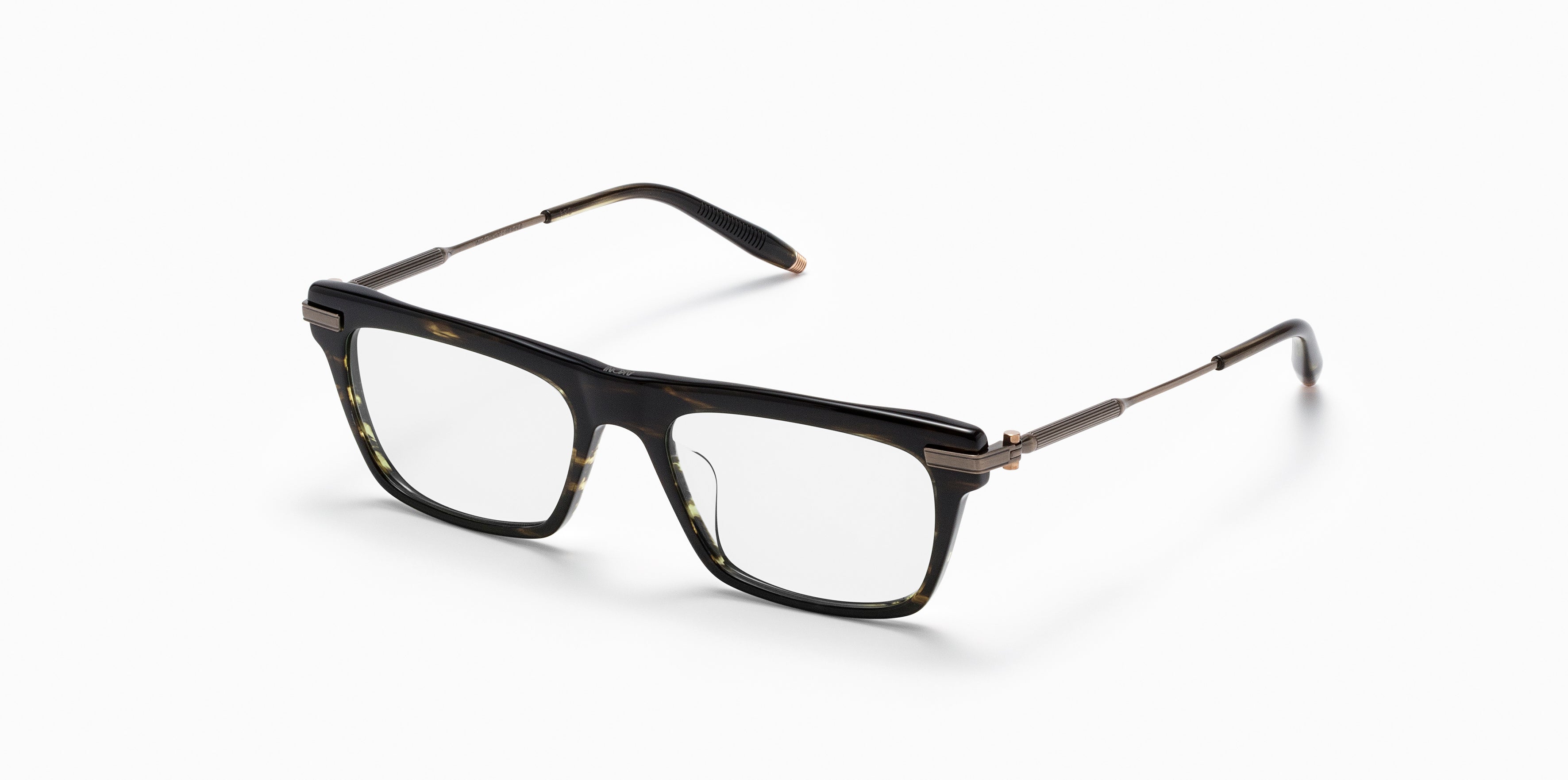 Akoni Etere Arc occhiali da vista Dark Tortoise titanio