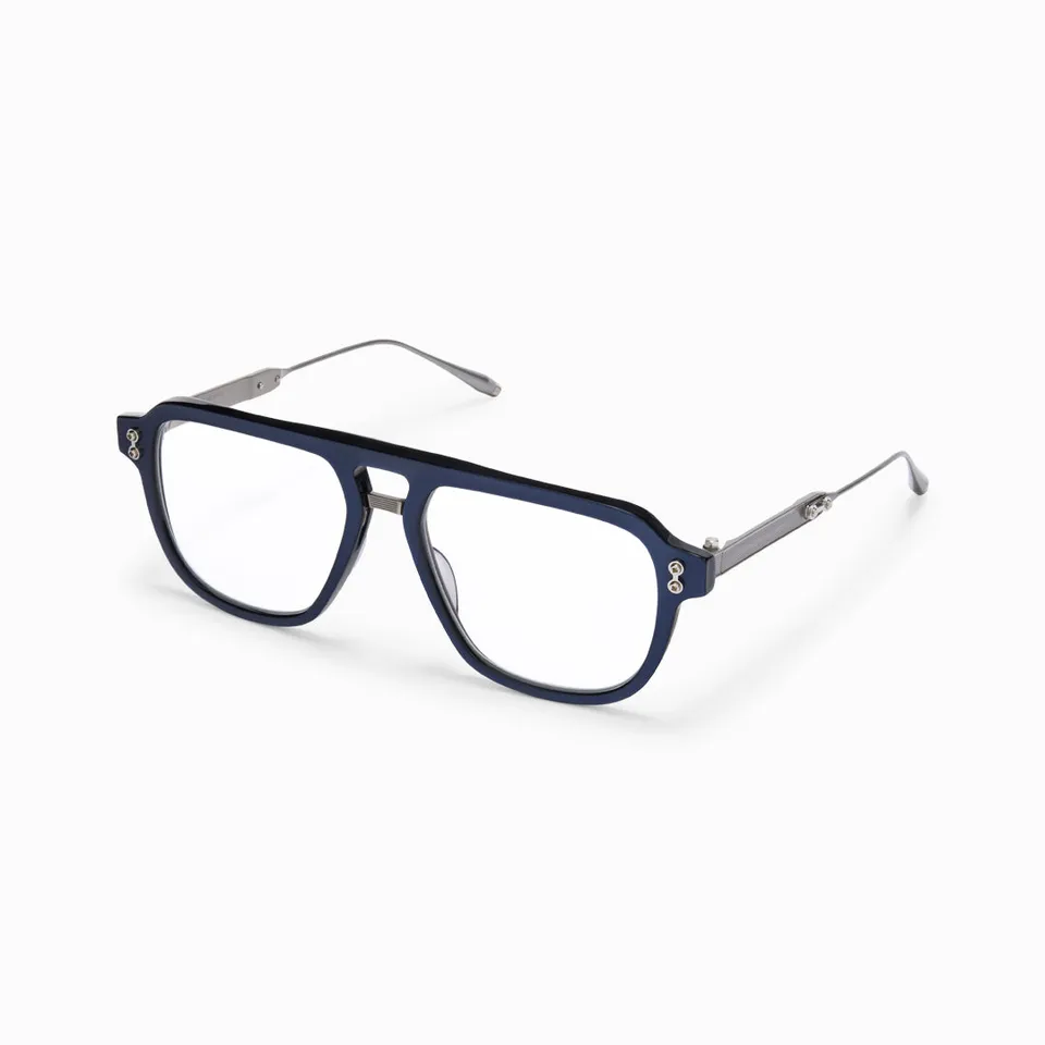 Akoni Horizon Argo occhiali da vista blu metallo