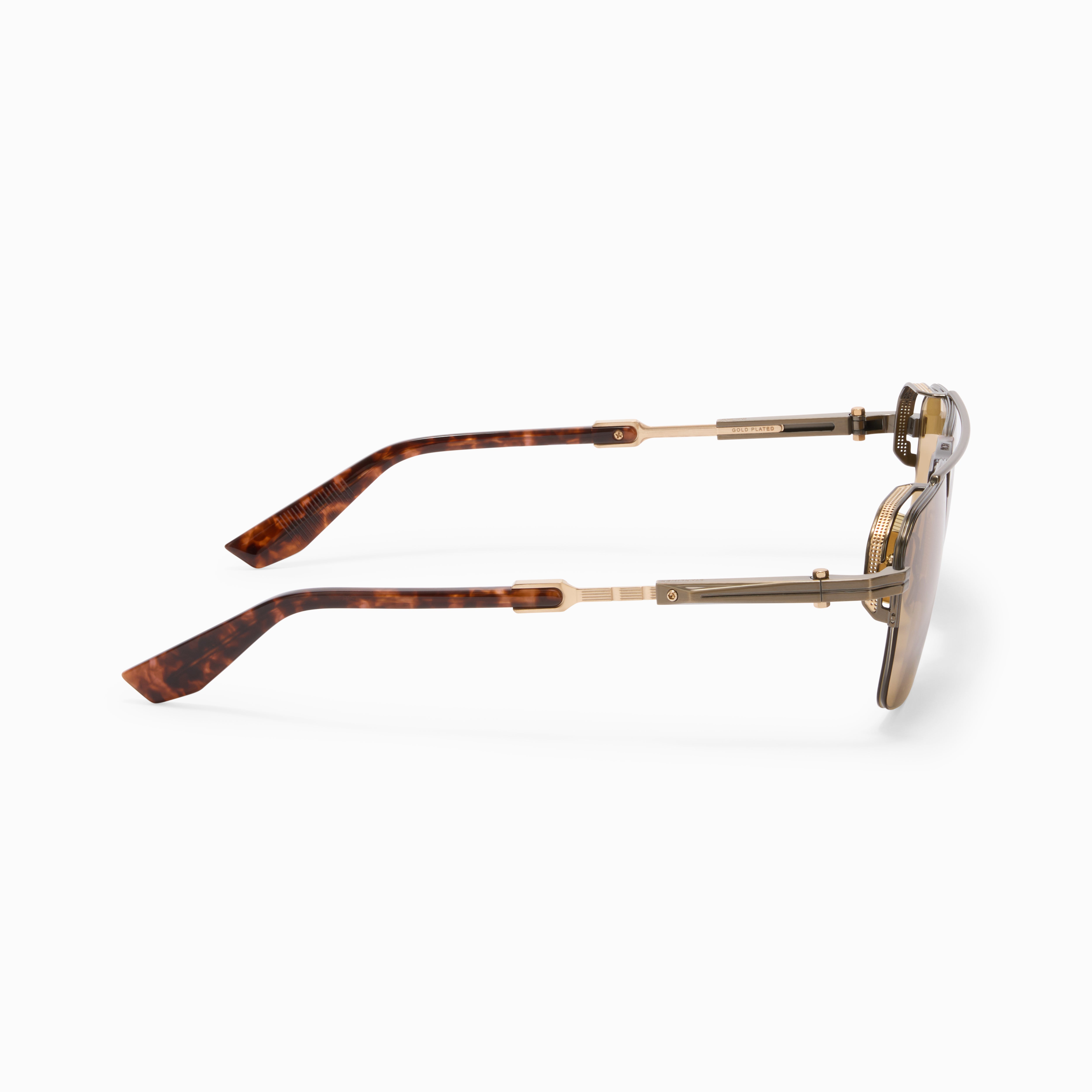 Akoni Horizon Starliner occhiali da sole oro half-rim