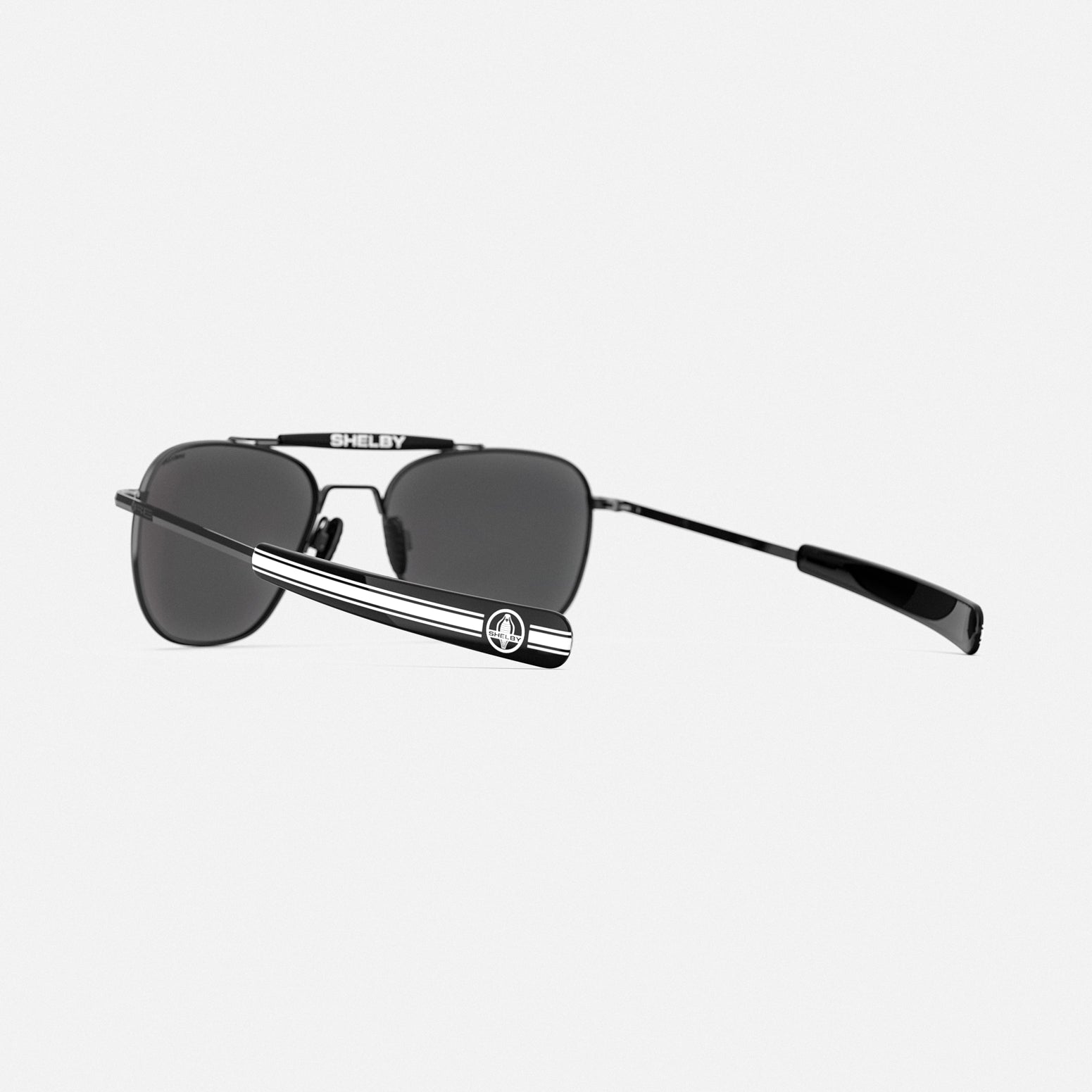 Randolph Shelby Aviator II occhiali da sole neri Apex Gray