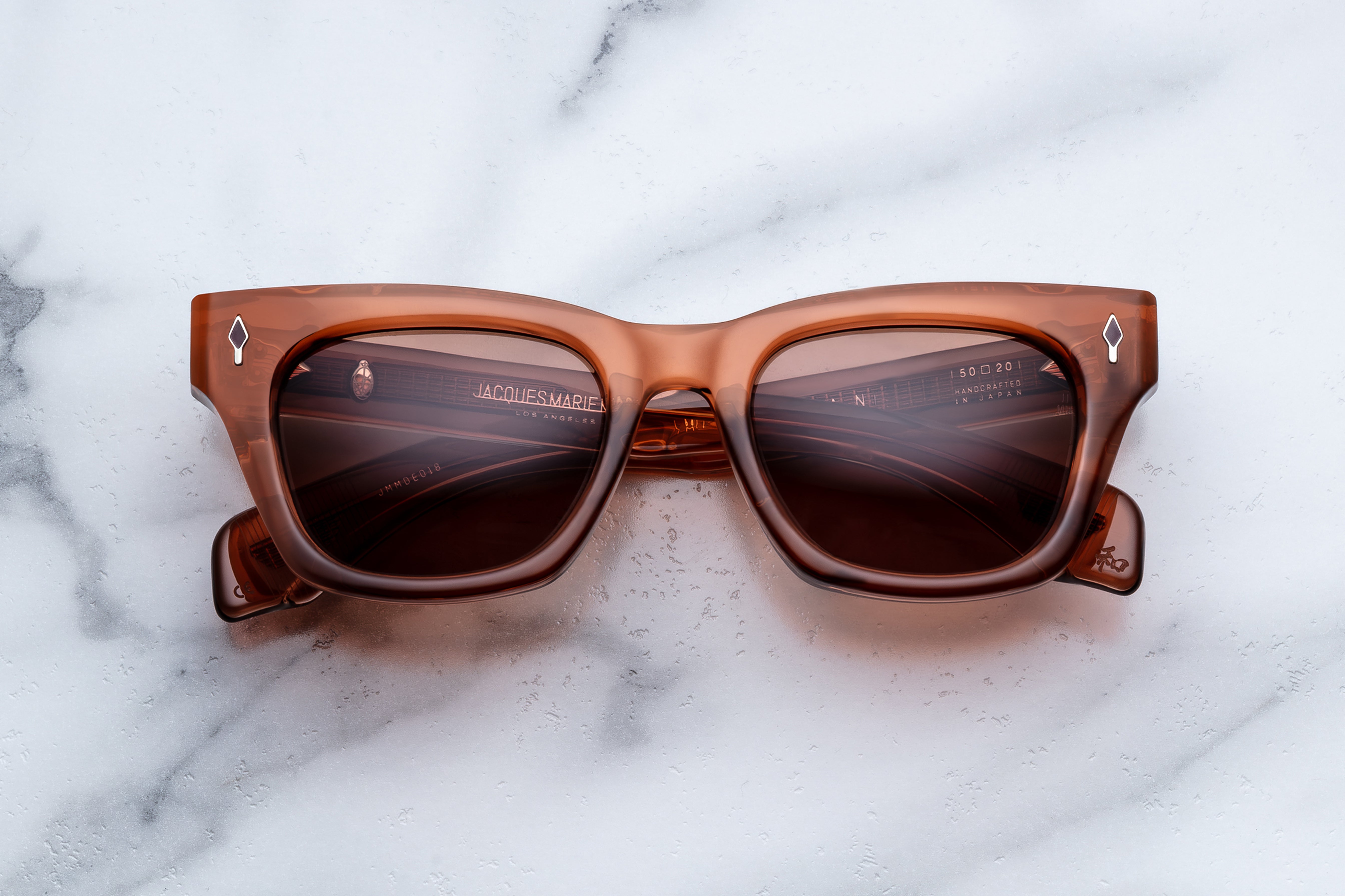 Jacques Marie Mage Dealan Epoxy II occhiali da sole Cassis Ruby