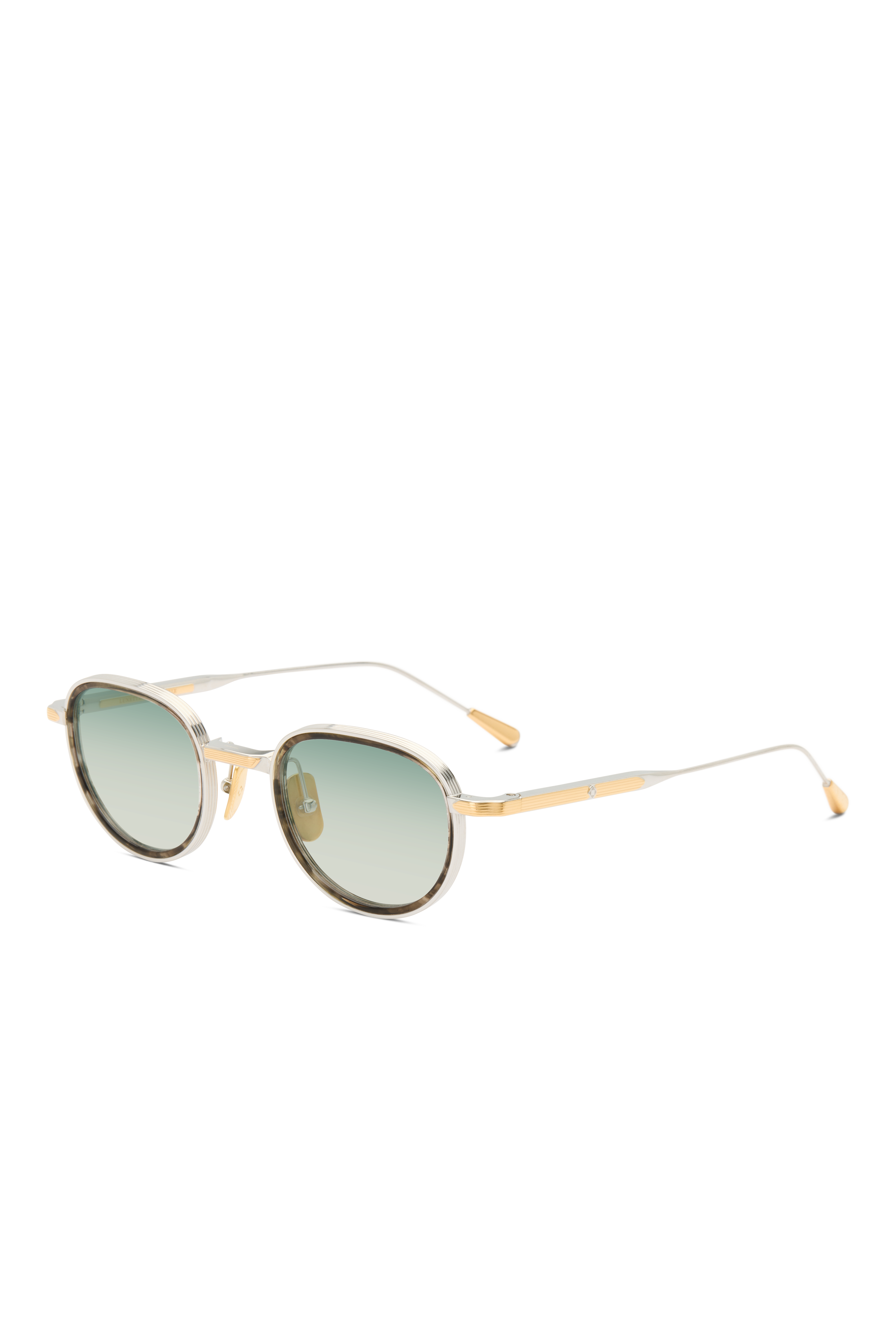 Lunetterie Generale Panache occhiali sole nero blu titanio