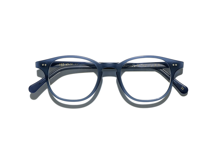 L.G.R Fez Bold occhiali da sole blu navy opaco