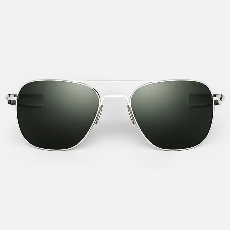 Randolph Aviator 23k White Gold AGX occhiali sole polarizzati