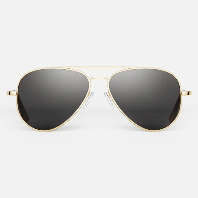 Randolph Concorde occhiali sole graduati 23k gold american gray