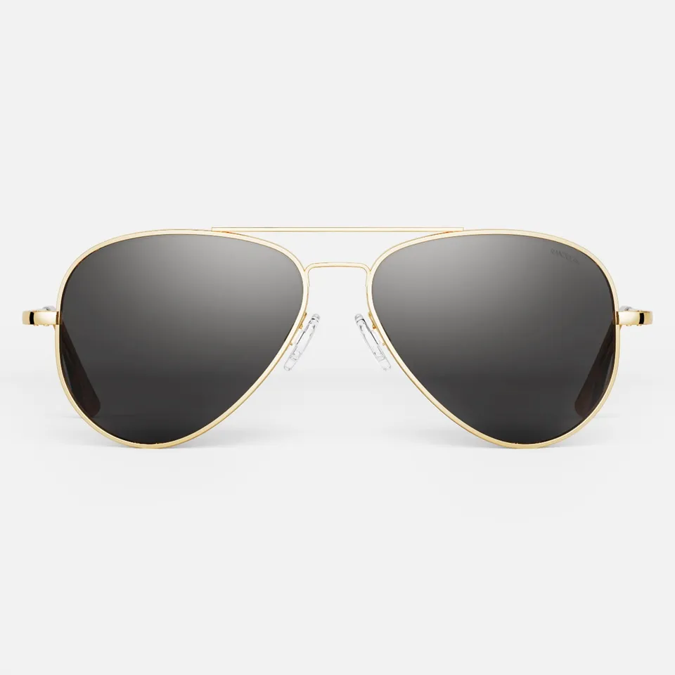 Randolph Concorde occhiali sole graduati 23k gold american gray