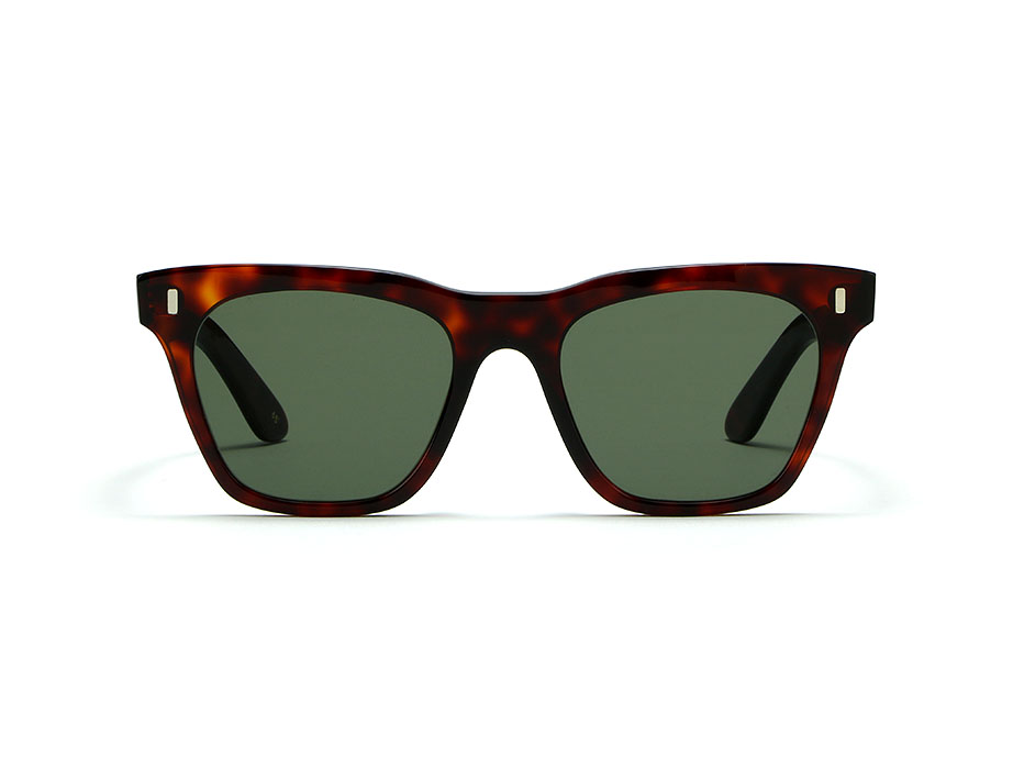 L.G.R Cecile occhiali da sole havana bordeaux lente verde