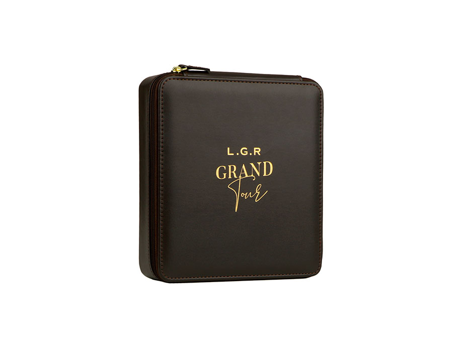 L.G.R Reunion Travel Case Grand Tour custodia 3 montature marrone