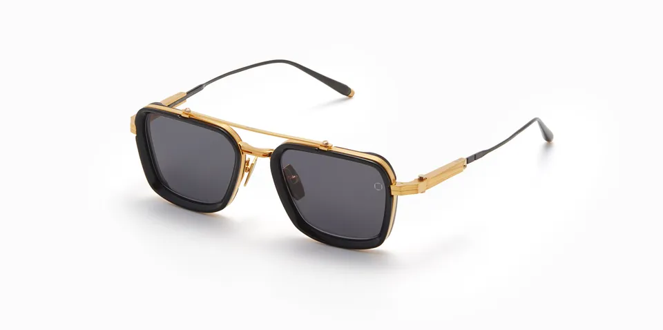Akoni Optima Solis occhiali da sole Solid Black aviatore
