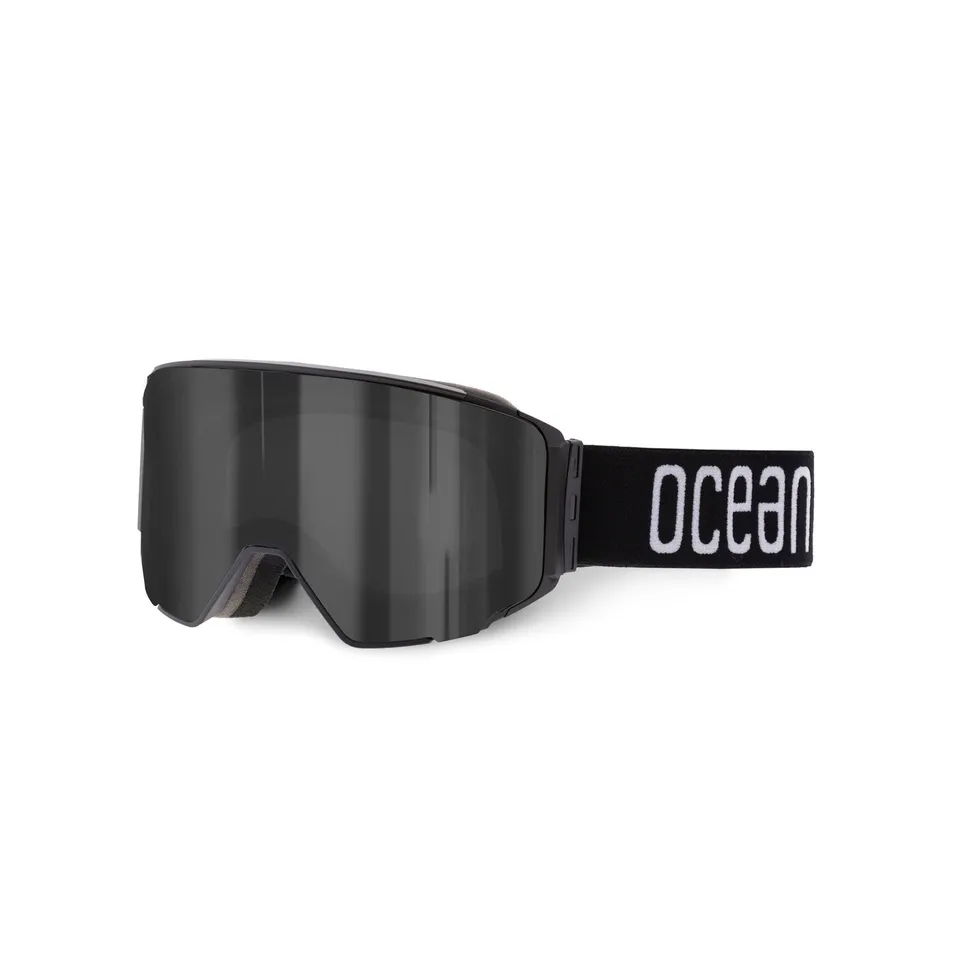 Ocean Denali maschera sci nera lente smoke casco