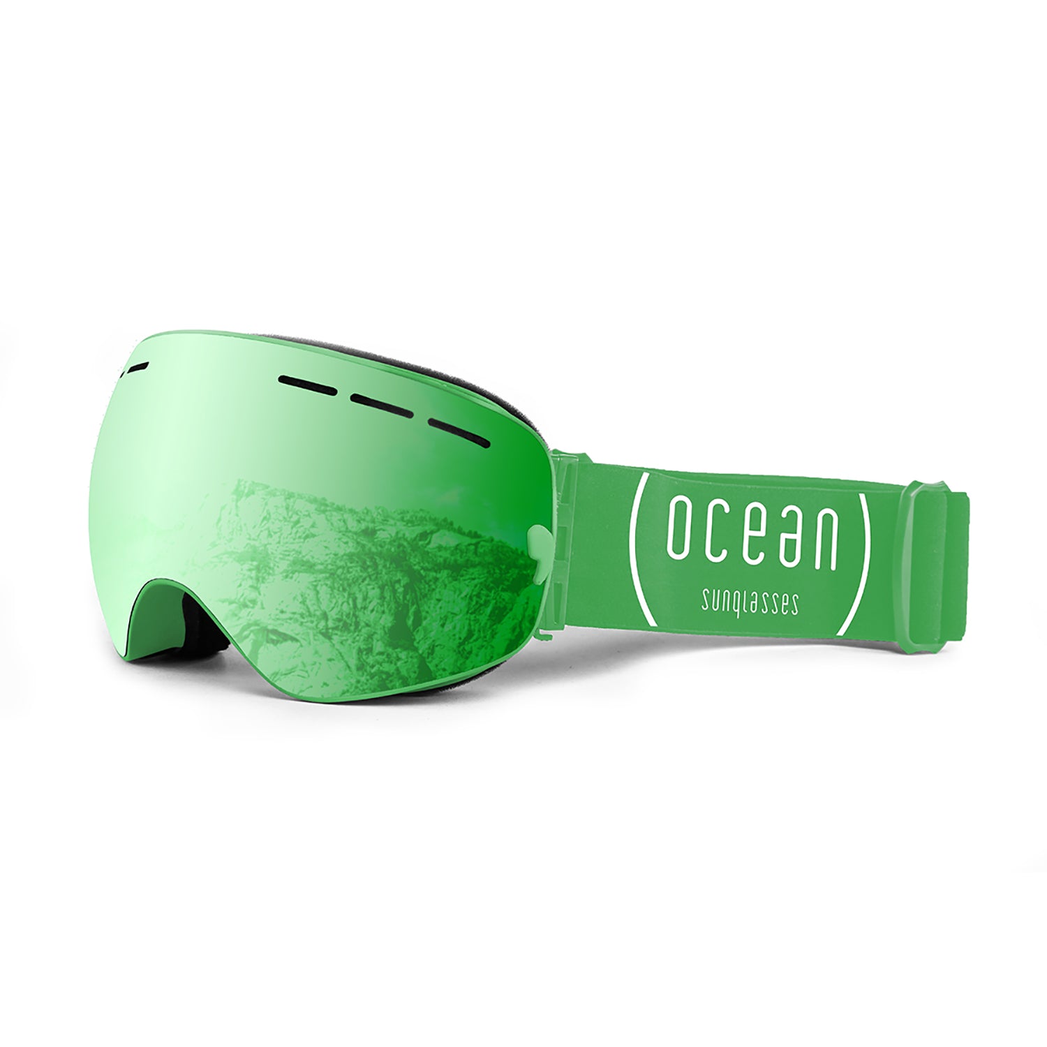 Ocean Sunglasses Cervino maschera sci rosa lente blu specchiata
