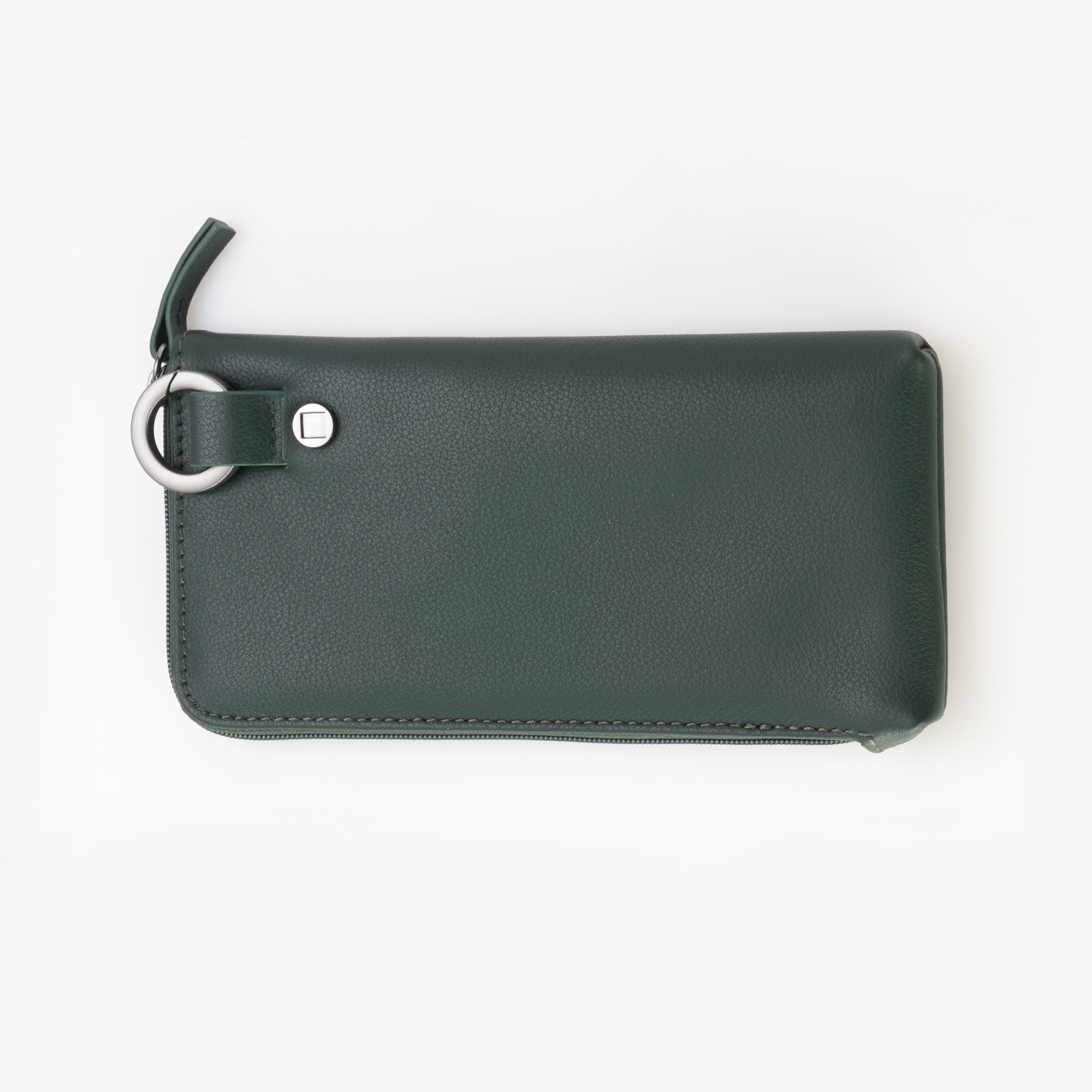Akoni Leather Case custodia occhiali pelle verde