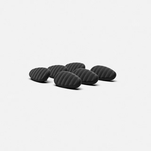 Randolph Black Ridges Naselli Occhiali Neri 3 Paia Small