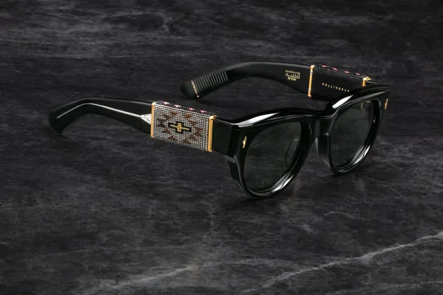 Jacques Marie Mage Rollingsun 1:1 #8 occhiali da sole hematite vetro grigio