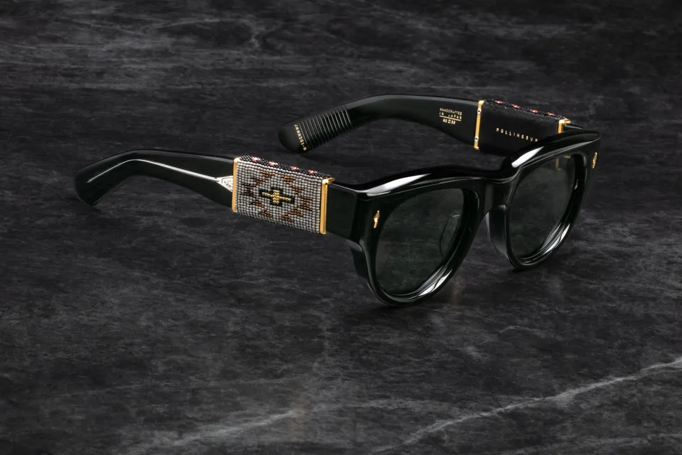 Jacques Marie Mage Rollingsun 1:1 #8 occhiali da sole hematite vetro grigio