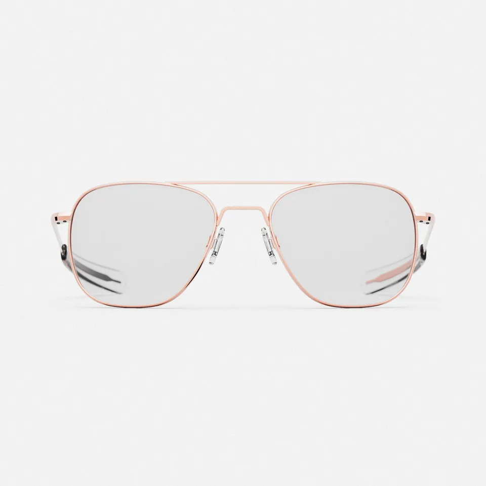 Randolph Aviator Rose Gold occhiali da vista 55mm chiare