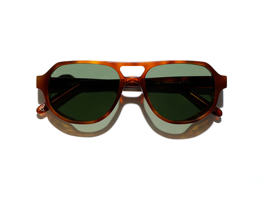L.G.R Asmara Explorer occhiali da sole Havana Chiaro 02 verdi